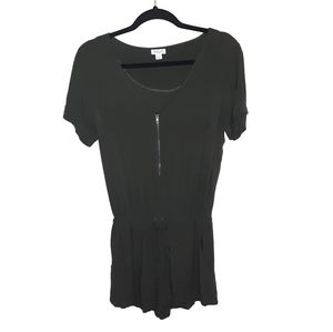 Splendid Half Zip Front Romper